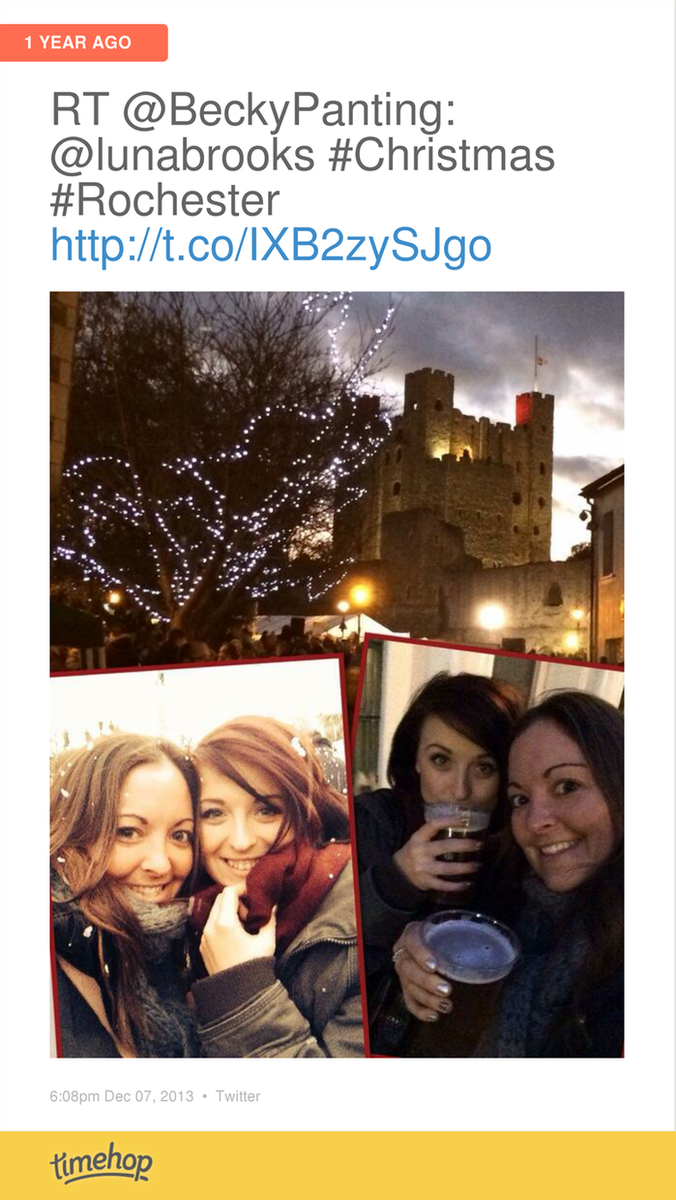 lunabrooks's tweet photo. Exactly 1 year ago today! (via @timehop) http://t.co/A5qVmVllON http://t.co/yQmHFXuZSp