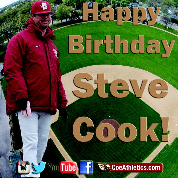 Happy Birthday to Head Coach Steve Cook!   