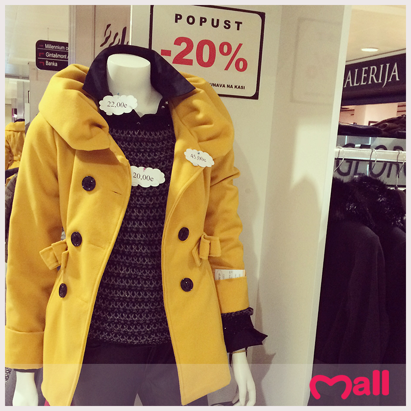 MallofMNE's tweet photo. Ovaj slatki kratki kaputić je na sniženju svega 36 eura! Na štandu George&amp;Friends na prvom spratu #mallofmontenegro http://t.co/g19ucI1ubw
