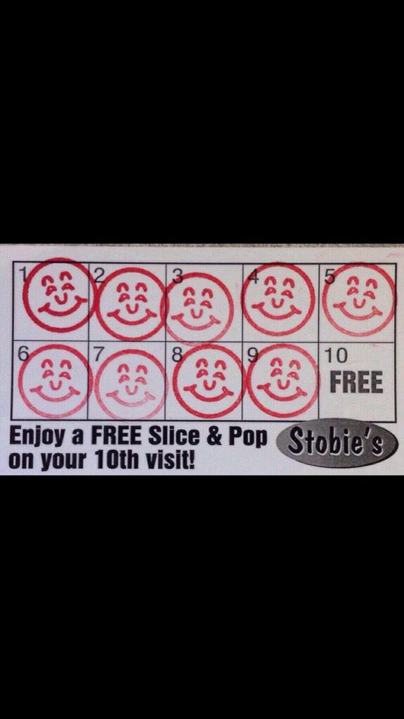 Stobiespizza's tweet photo. On Sunday, December 7th enjoy a free slice if your first name is Cooper, Isabelle, Gavin or Kayla #LdnOnt http://t.co/zO1q8HeorY