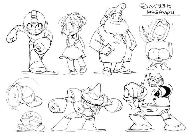 お絵かき:MEGAMAN 