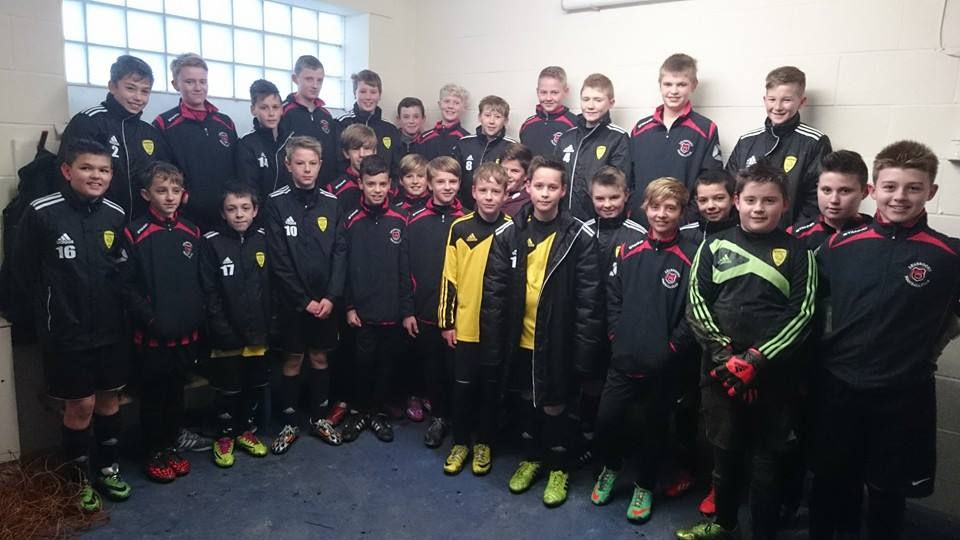 Hasland Community FC U13s and Leabrooks Juniors FC Tigers U13s proud to support Football Remembers #FootballRemembers