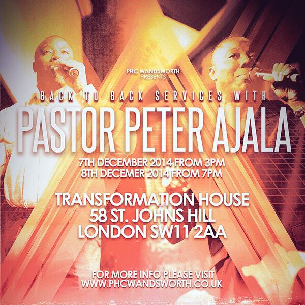 PHCwandsworth's tweet photo. Today We Have A Special Service With Pastor Peter Ajala #SundaySpecial #Back2Back #Sunday2Monday http://t.co/HMs7sFJsmQ