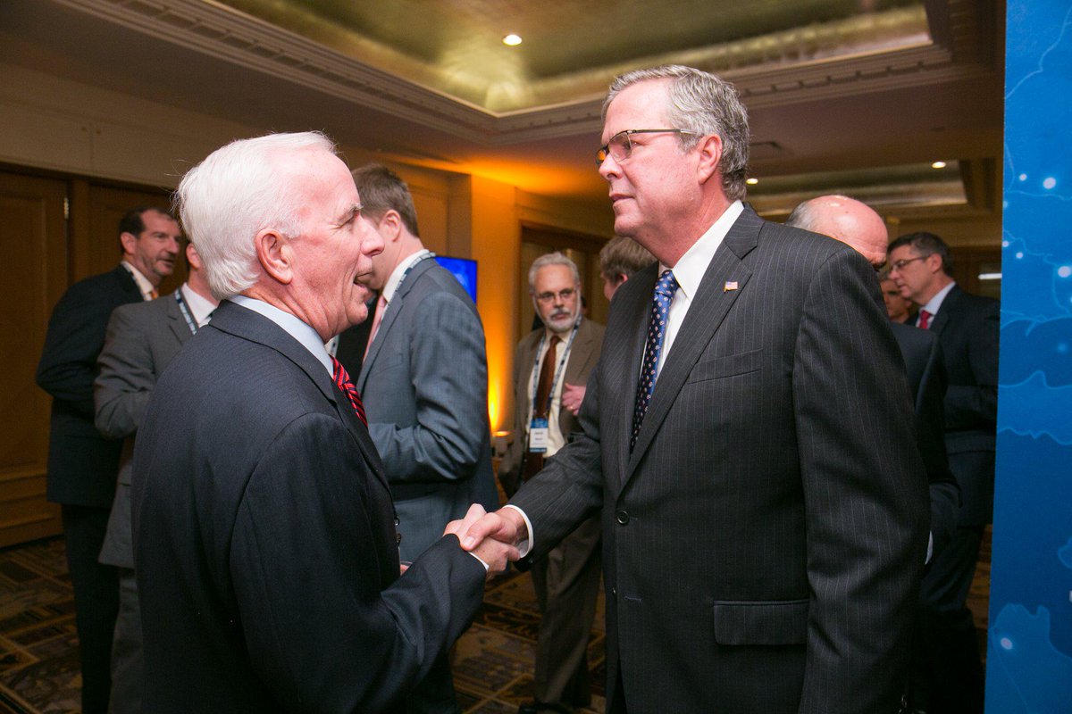 tflooney's tweet photo. Jeb Bush gearing up 2016 at the WSJ CEO Council this week in Washington. All CEO's received a Lenovo Yoga Tablet 2 . http://t.co/QjbMHyA2D1