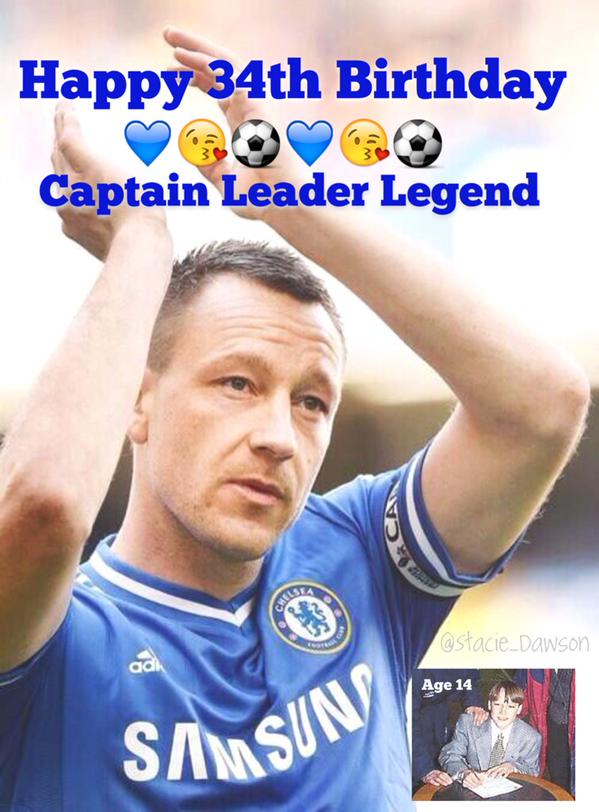 Happy 34th Birthday, John Terry.    