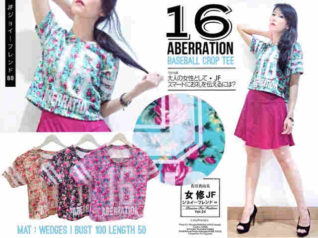 ini msh ada RT <a href="/babyno_shop/">FIRSTHAND SUPPLIER</a>: BASEBALL CROPTOP 16 ABERRATION 45RB BAHAN WEDGES #CARIPRODUK #CUMIKLAN @ohcumiklan