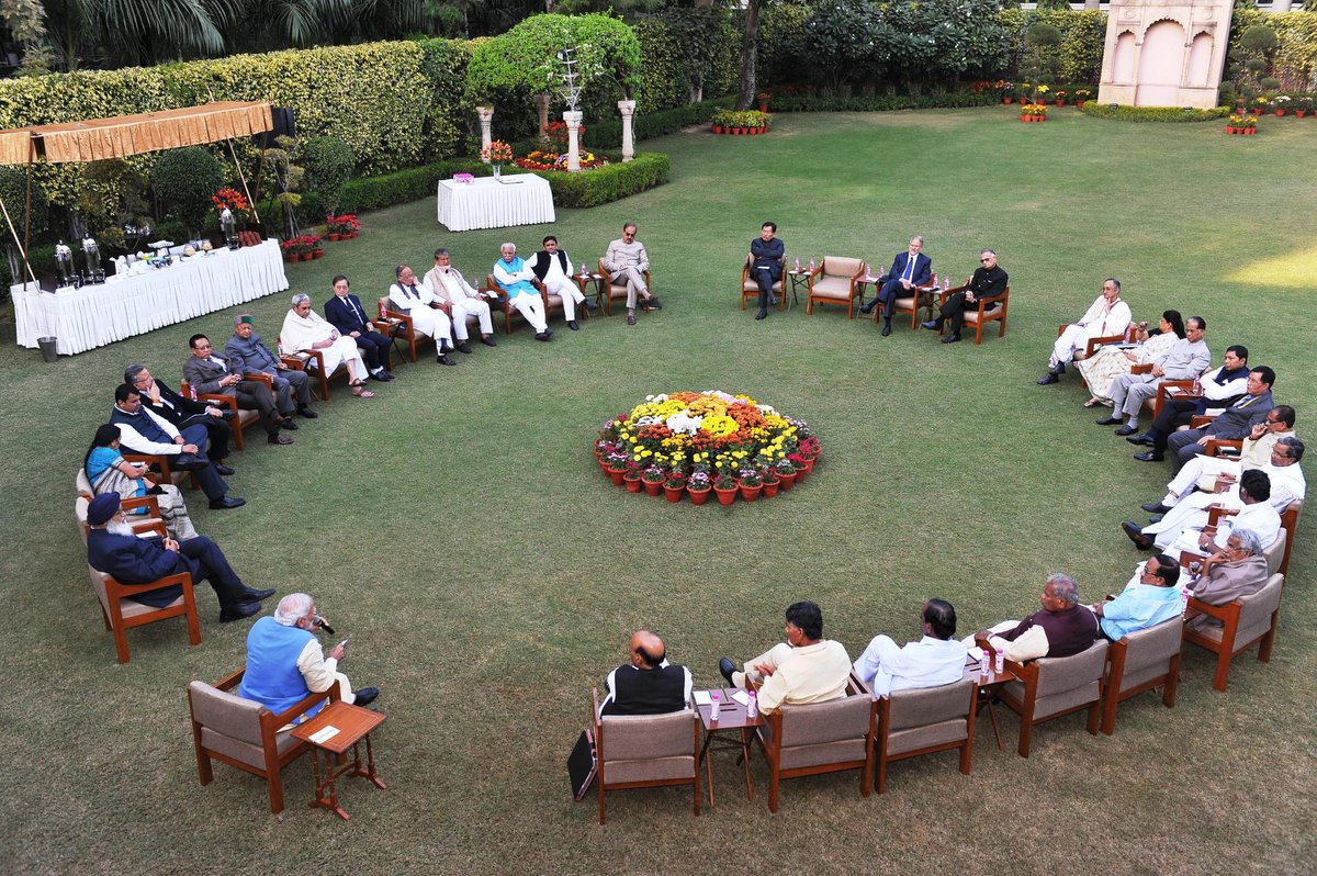 Dev_Fadnavis's tweet image. Great brain storming session indeed!
“@narendramodi: A wonderful exchange of views &amp;amp; ideas at the retreat with CMs. http://t.co/mTqLmwEyTQ”