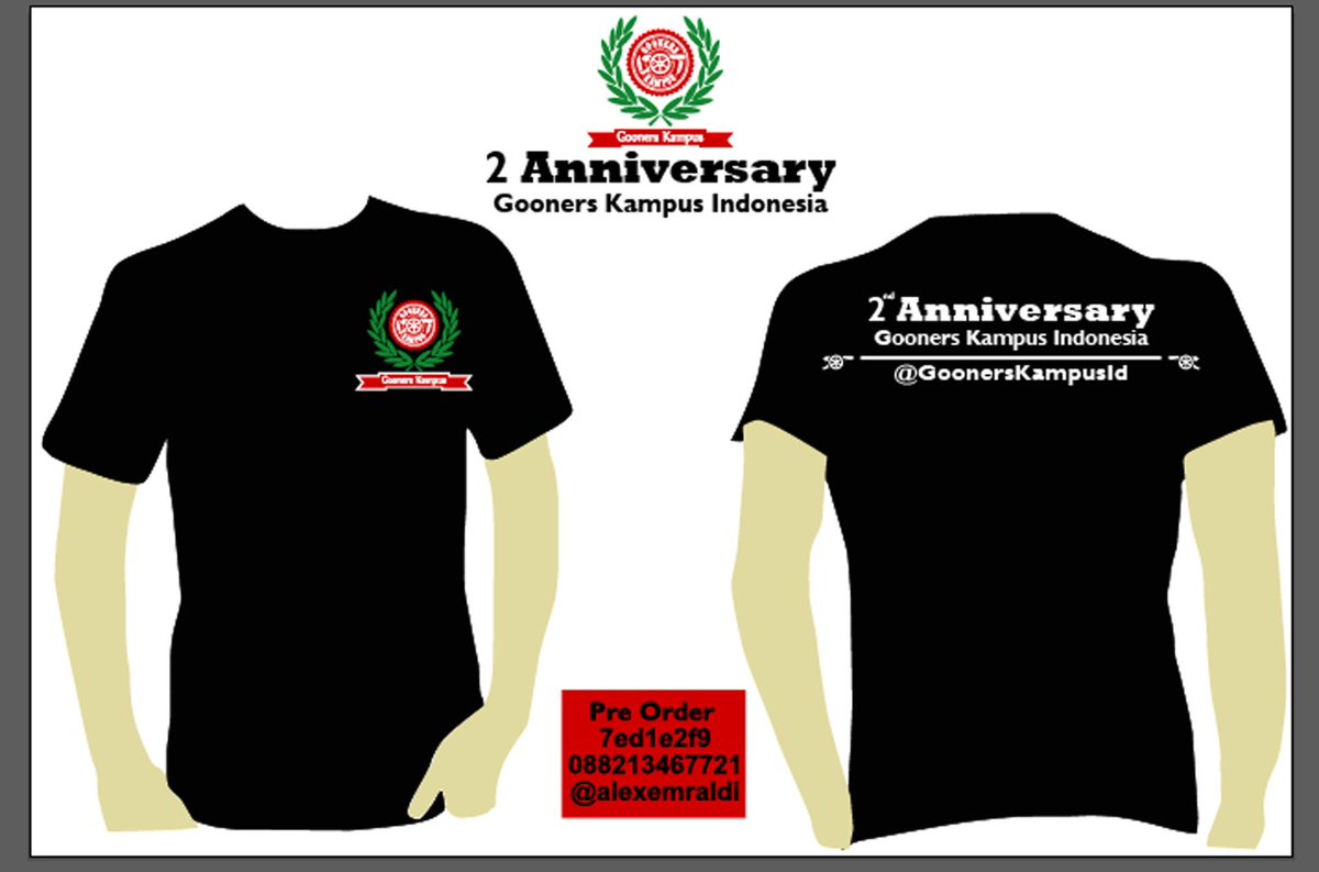 GKImerch's tweet photo. Pre Order Tshirt GKI Anniversarry ke 2  ( Include Gelang GKI  dan Sticker GKI . IDR 80K , PIN 7ED1E2F9/088213467721 http://t.co/Unr5RPuVvD