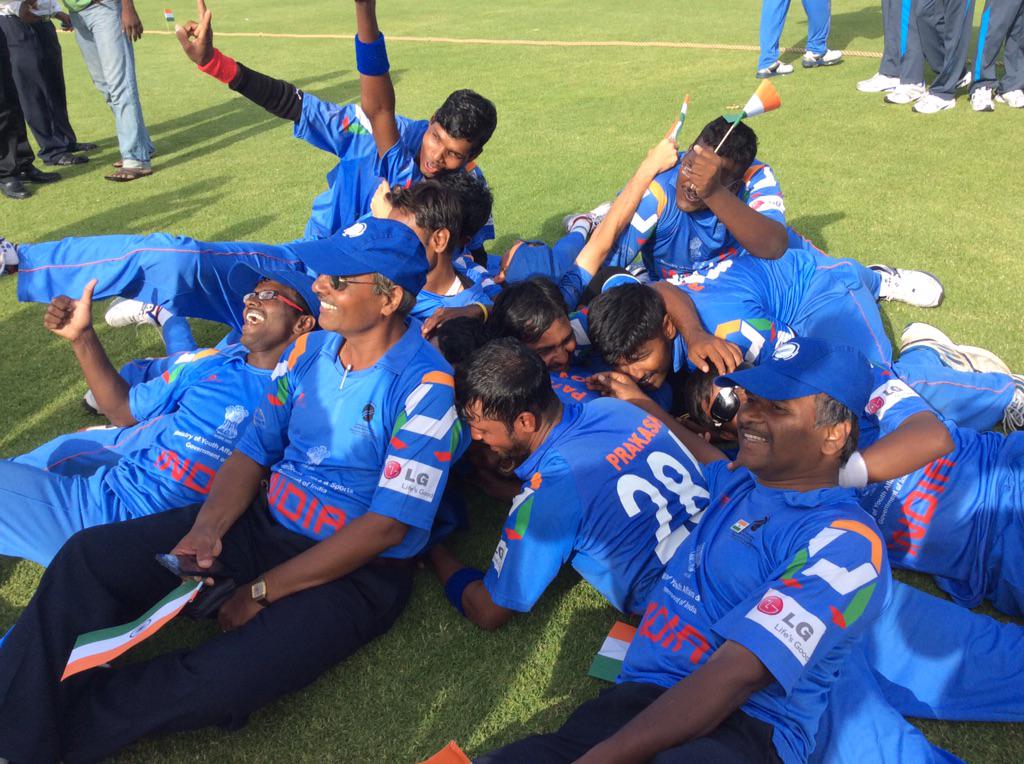 Blind Cricket WC '14 tweet media