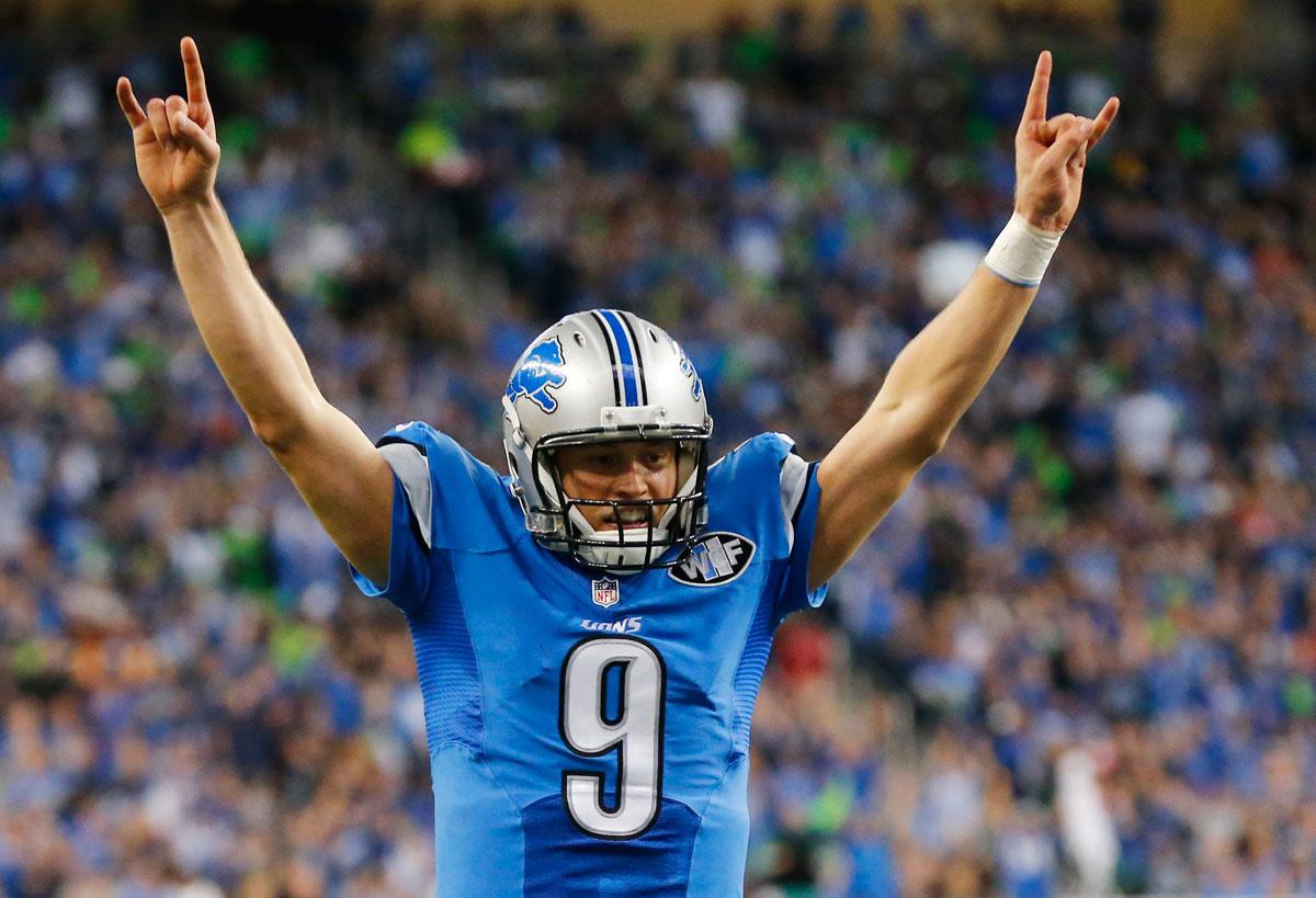 Lions's tweet photo. Matthew Stafford is 26/34 for 311 yds, 3 TD, 0 INT, 133.3 rtg. #DefendTheDen #TBvsDET http://t.co/VQaKJ5DU7F