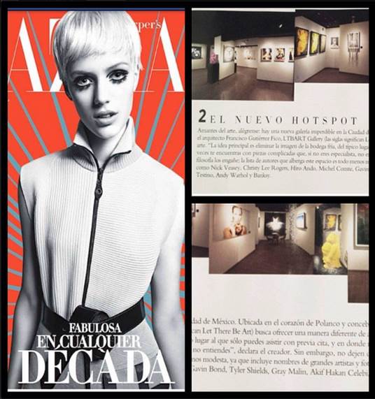 LETTHEREBART's tweet photo. ¡Gracias a @HarpersBazaarmx por su nota en la edición de noviembre! #LTBART #Hotspot en #Polanco #Gallery #BuyArt http://t.co/BY6RjaquTb
