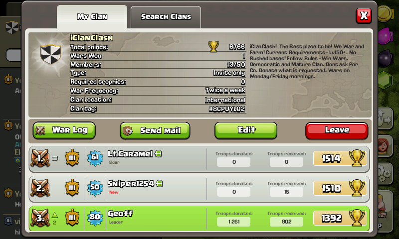 ThatIsGeoff's tweet image. Join my clan! #CoC #ClashOfClans #CoCRecruitment @Gamer_RTweets
