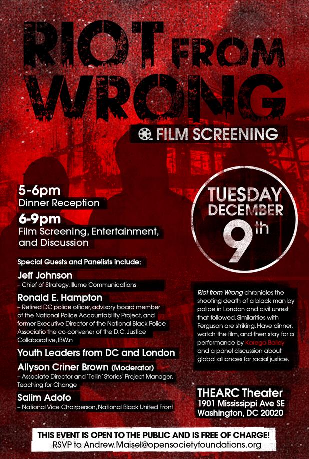 allisonrbrown's tweet photo. Made it to #Ferguson for screening of @RiotfromWrong. Looking 4ward to Tuesday's screening in #DC. #LondonToFerguson http://t.co/Kc0tp1SmtA
