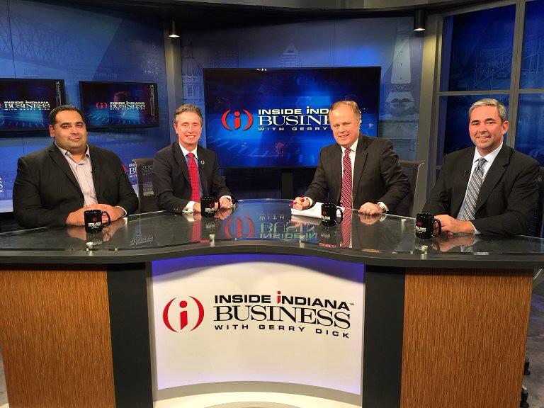 GerryDick's tweet photo. A fun @IIB INsiders session with #Aparatus @amandbrar, @Colts Larry Hall & @BosePAG Roger Harvey. @WTHRcom http://t.co/ilEpHg5Rwp
