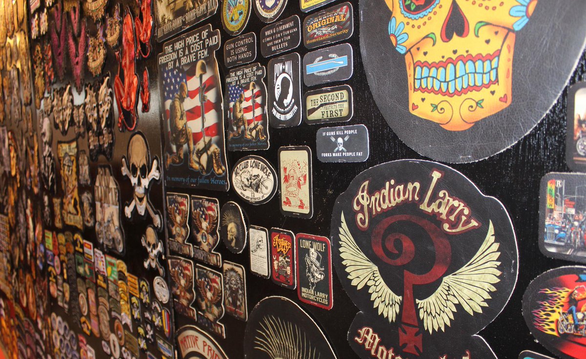 Dealernews's tweet photo. We love the leather patch options from @PatchStop. So many choices on display in booth 236 at #DXPO14. http://t.co/Jbb7xEQD5b