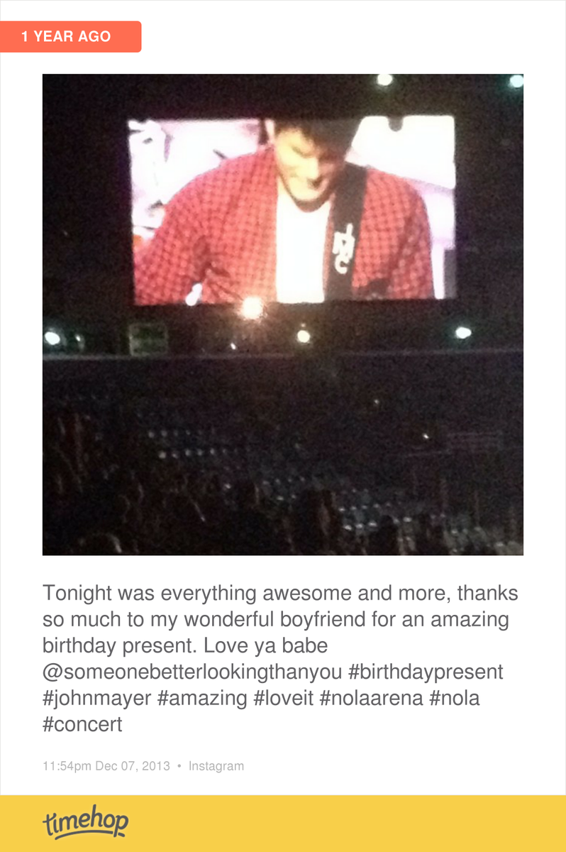 carmenkitty18's tweet photo. A year ago I saw John Mayer live for my 21st birthday it was a night I'll never forget.  http://t.co/KVDjB4LXSO http://t.co/n4bZDMkMqJ