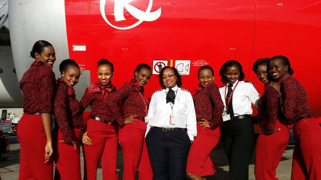 BillyBalfour52's tweet photo. This is the first @KenyaAirways All Ladies Dreamliner flight to Congo captained by @ms_koki 
Hongera Ladies. http://t.co/wQhpbYts9w