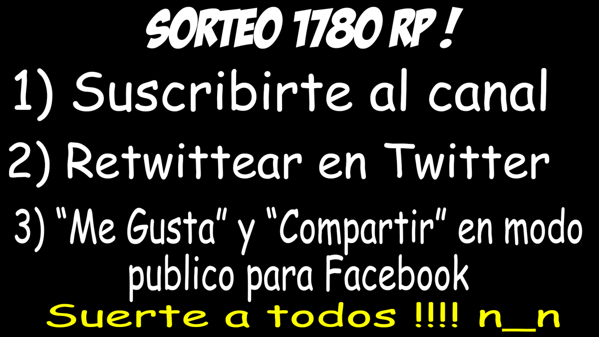 thenecko94's tweet photo. Aca el sorteo de Rp Chicos !!! Mucha suerte a todos ! 
El sorteo finaliza el Domingo 14/12/2014 http://t.co/v2O9alOGNE