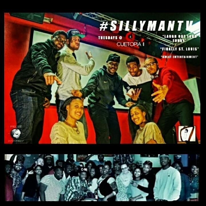 MIDWESTHAZESTL's tweet photo. #Sillymantv FREE improv comedy show at cuetopia December 16th 8p.m. + Midwest Haze &amp; Rawkizzie performing some music http://t.co/7PMlqX1i6x