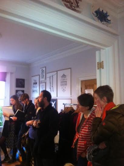FortyTwoBtn's tweet photo. Literary listeners (pic) thanks @ErinnaMettler @hannahvincent22 @StephanieLam1 thanks too for kind cake providers x http://t.co/1GkbmeYqTB