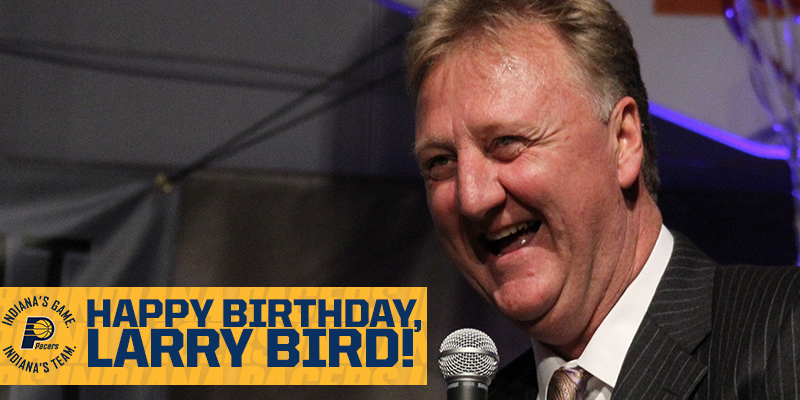 Join us in wishing happy birthday to Indianas own, Happy birthday, Larry Bird! 