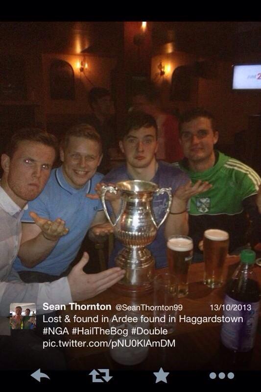 <a href="/GeraldinesGFC/">Geraldines GFC</a> what a difference a year makes. Enjoy the trip to Cooley lads #HailTheBog