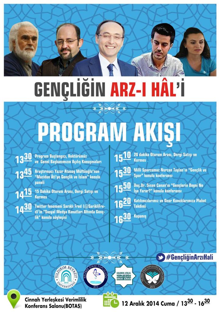 BÜYÜK KULÜP BÜYÜK PROGRAM BÜTÜN DOSTLARIMIZI BEKLERİZ <a href="/atasoymuftuoglu/">Atasoy Müftüoğlu</a> <a href="/SinanCanan/">Sinan Canan</a> <a href="/drMetinDogan/">Prof.Dr.Metin Doğan</a> @SarikliFred