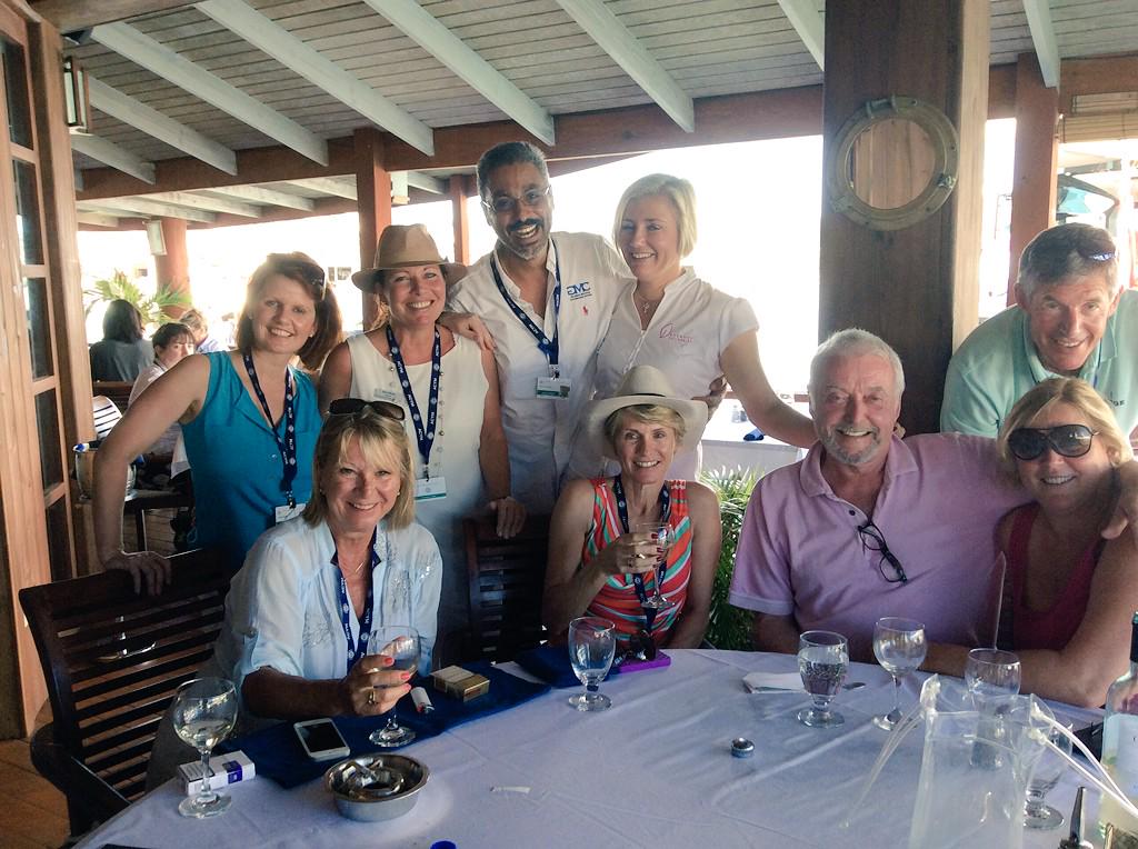 GMComms's tweet photo. Lunch at #Cloggys in #Antigua Great people and great food #gmcomms2014 #vsat #satcoms #antiguachartershow http://t.co/BTHZissxl0