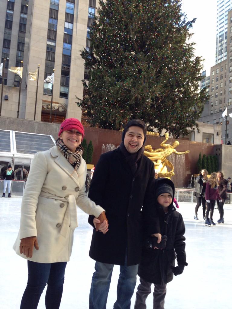 MelissaJoanHart's tweet photo. Brady skating with Auntie Trisha and future-uncle Josue. CONGRATS ON YOUR ENGAGEMENT!!! Future full of happiness 2u! http://t.co/HuxaMIR1Bk