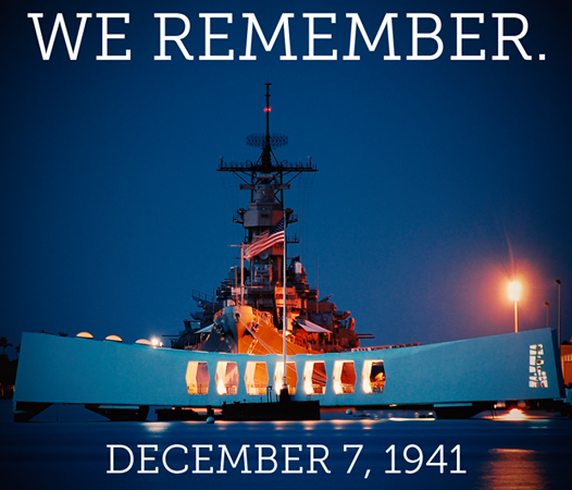 Benishek's tweet photo. On today, a date which lives in infamy, we remember Pearl Harbor and give thanks for those who defend our freedom. http://t.co/wfvThGCf4C