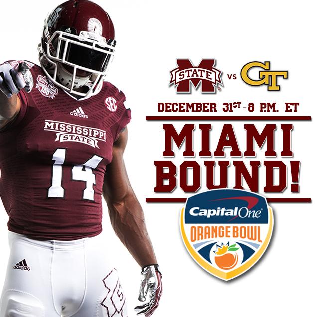 HailStateFB's tweet photo. Bulldog family, we'll see you in Miami for the @OrangeBowl! #HailState http://t.co/VGh2pccpxH