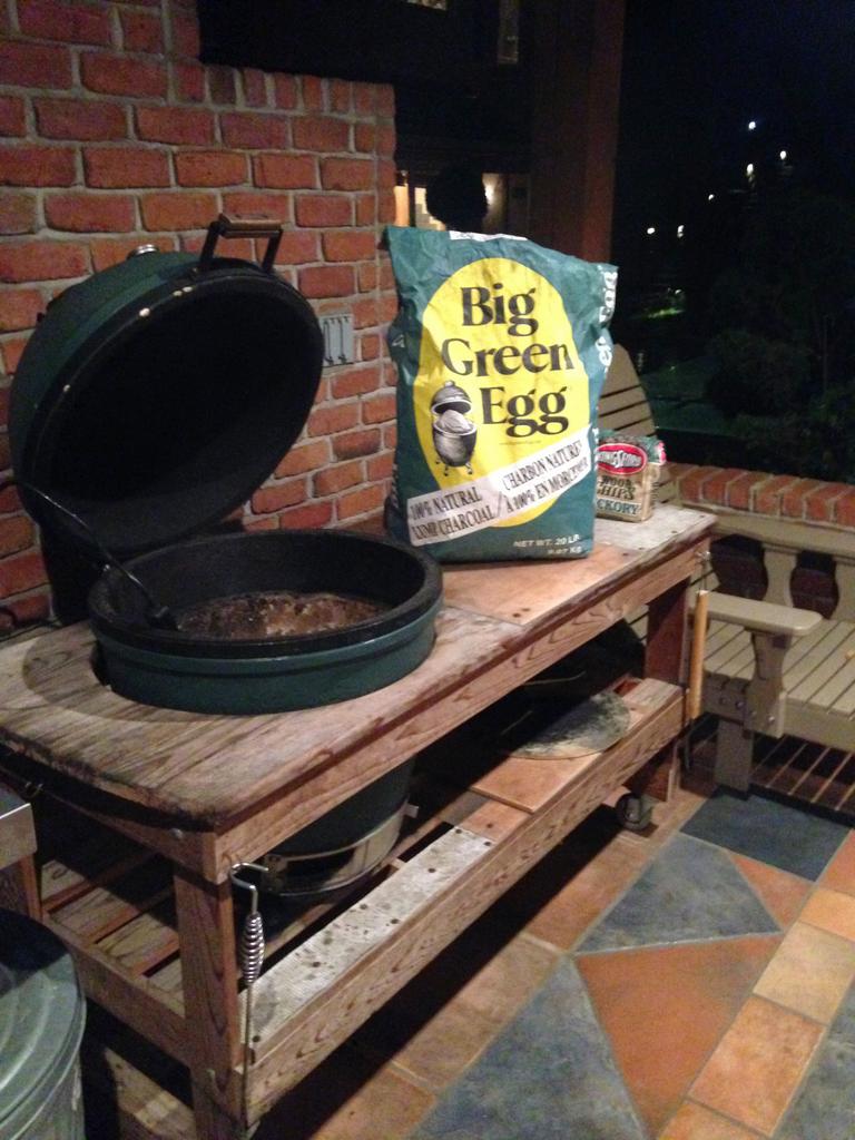 We are now believers in the #biggreenegg I now look forward to drinking wine while it heats up!