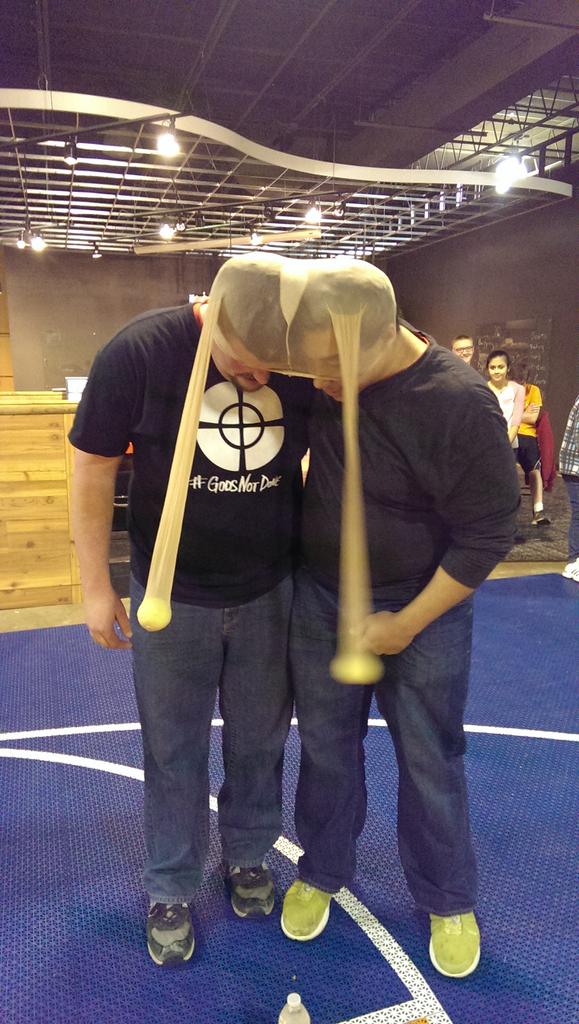 TheRealConverge's tweet photo. Giving new meaning to the word teamwork. @jkilgore @joepil76 #converging http://t.co/JQvoGeUStW