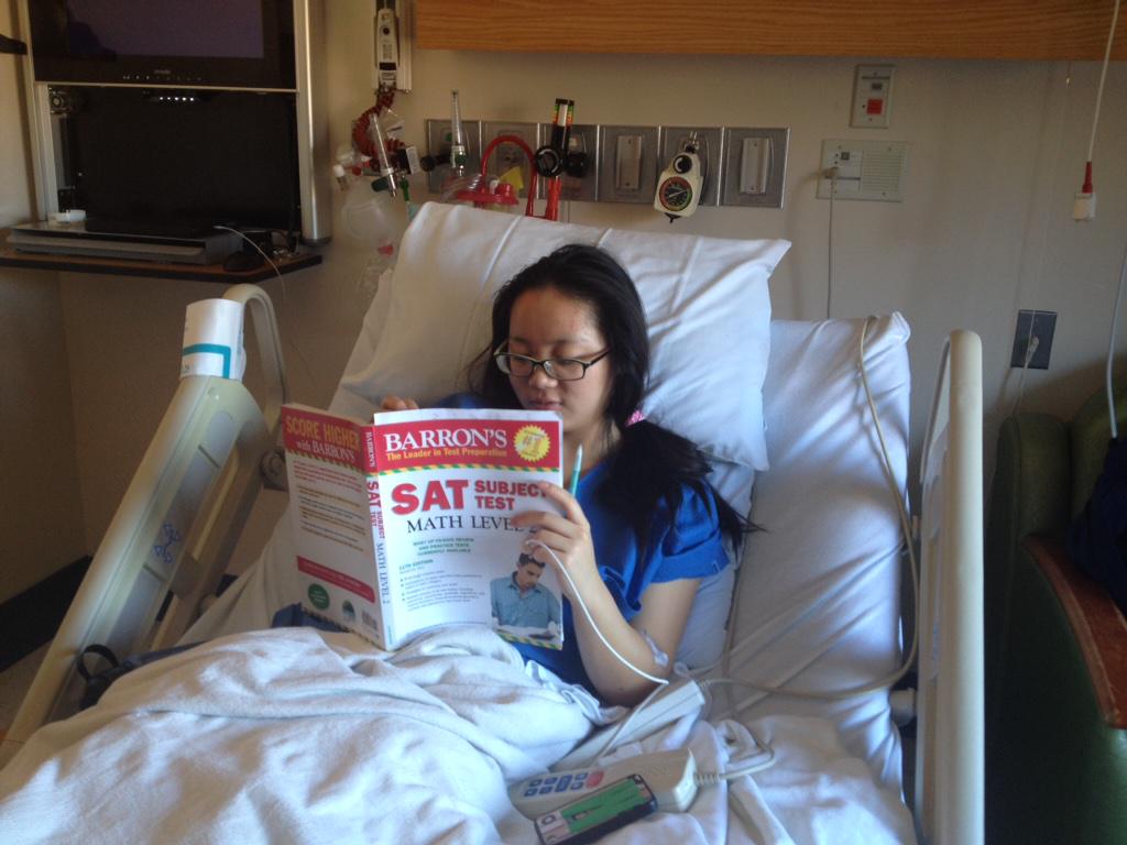 asianrach98's tweet photo. Nothing to do at the hospital? Study for the SAT! π
#asianthinking http://t.co/d4Nf4OYuzC