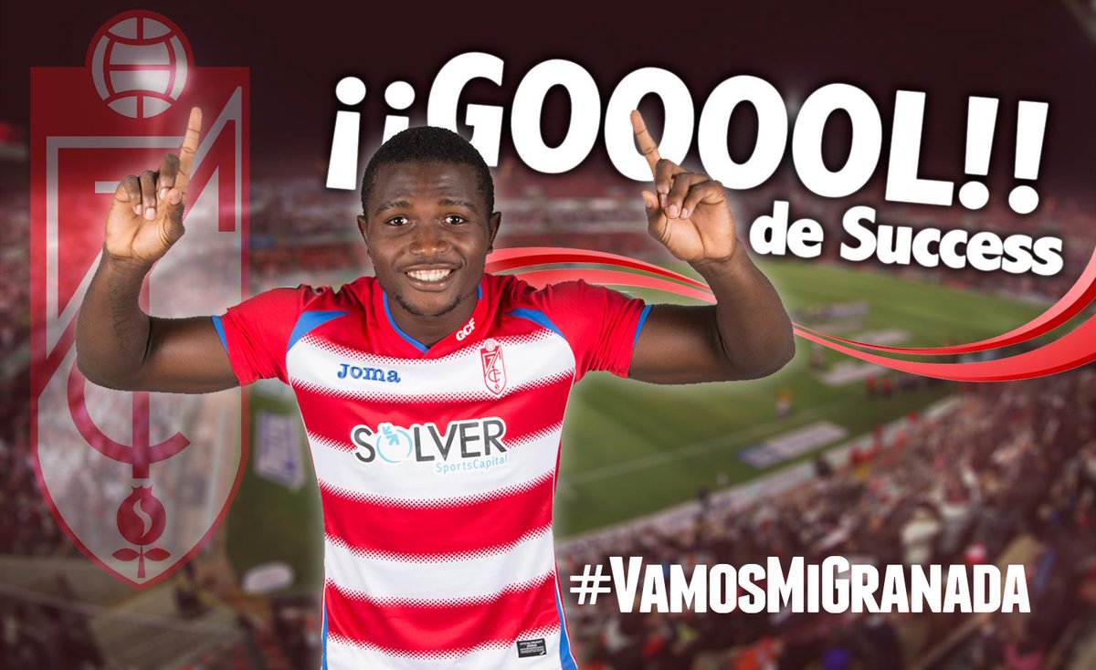 GranadaCF_en's tweet photo. #GCFvsVCF 1-1
@successisaac4 with his first goal for #GranadaCF & what crucial timing. http://t.co/LdtiU1v1R1