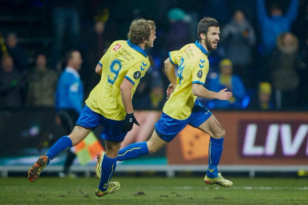 Hasani is shown after his goal