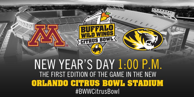 CitrusBowl's tweet photo. Aaaand it's official: @GopherFootball meets @MizzouFootball on New Year's Day in Orlando! #BWWCitrusBowl http://t.co/SX70cLGHfN