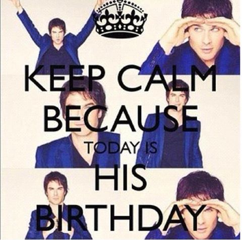 Happy birthday to you, my lovely ......
Ian Somerhalder ........ 