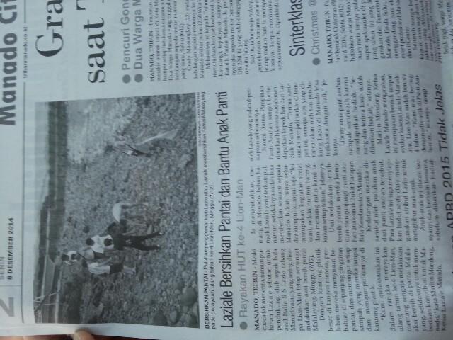 LI_Manado's tweet photo. Berita @Tribun_Manado hari ini... cc: @LAZIOINDONESIA @Bola_Manado http://t.co/14GBxLcys0