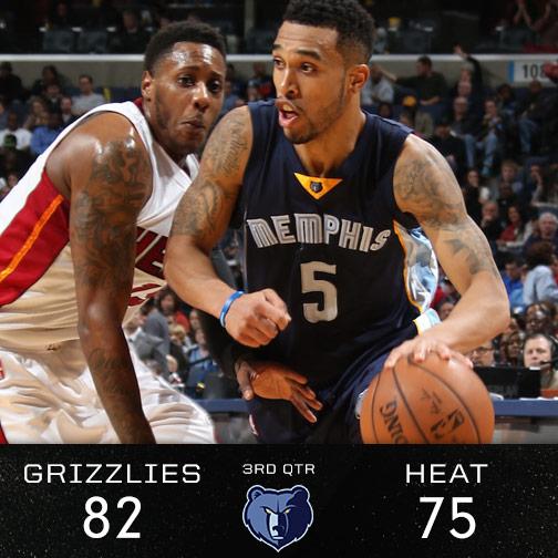 memgrizz's tweet photo. #Grizzlies lead 82-75 after 3. @MacBo50 &amp; @CourtneyLee2211 have 17 points each. http://t.co/2F72aeJUSh