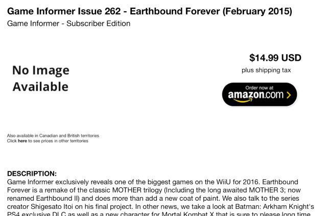// Possible remakes of all three Earthbound/Mother games for the Wii U?!