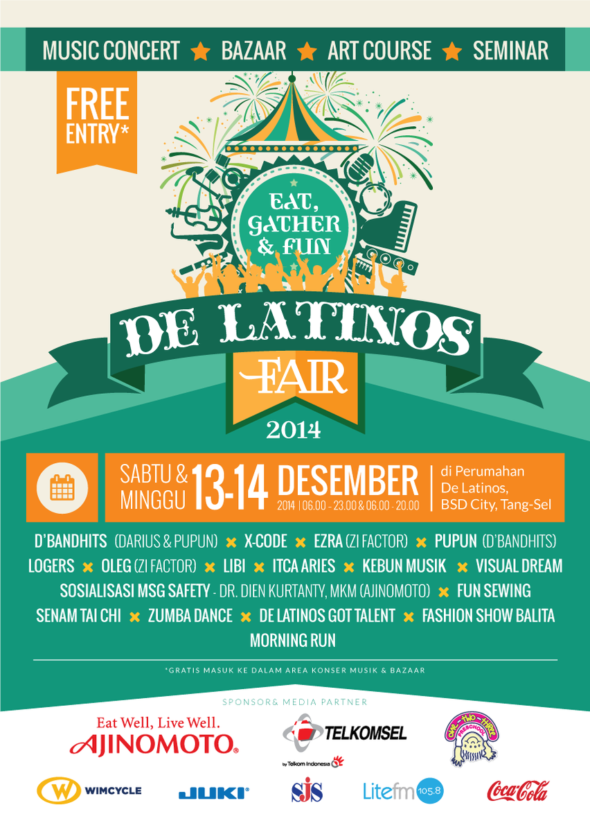 Enjoy the atmosphere of "DeLatinos FAIR 2014, Dec 13-14 <a href="/deLatinosBSD/">Komunitas De Latinos</a>