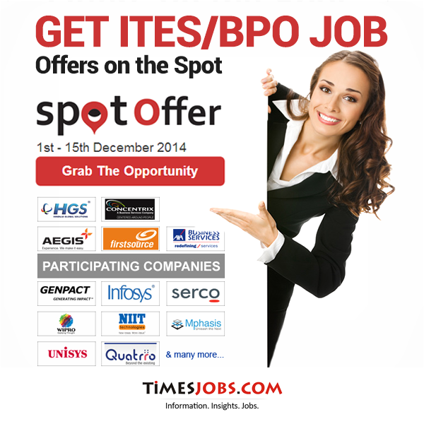 timesjobsdotcom's tweet photo. Grab the Opportunity http://t.co/UR5CL6dWJU #SpotOffer #Delhi #Bangalore #BPO #ITES @Infosys @aegisonline @Wipro http://t.co/YrfriAy9gF