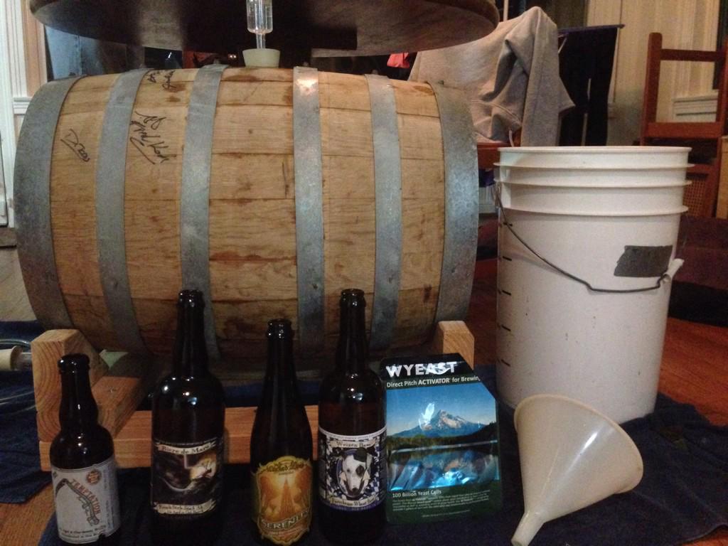 JesusHooch's tweet photo. .@akylejones @MKpalate Sour Belgian Pale with some delish dregs and a qt of @MadFermentation Berliner recipe http://t.co/TqpMgi4aqW