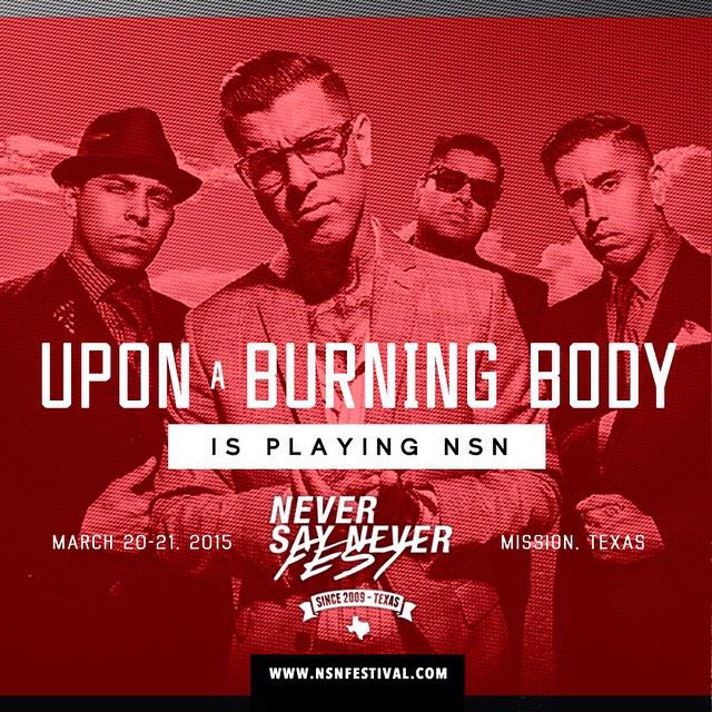 geoo's tweet photo. UPON A BURNING BODY is back for #NSN2015 👊💪 @UABB @Dannyuabb RT http://t.co/88fuLZjzgT