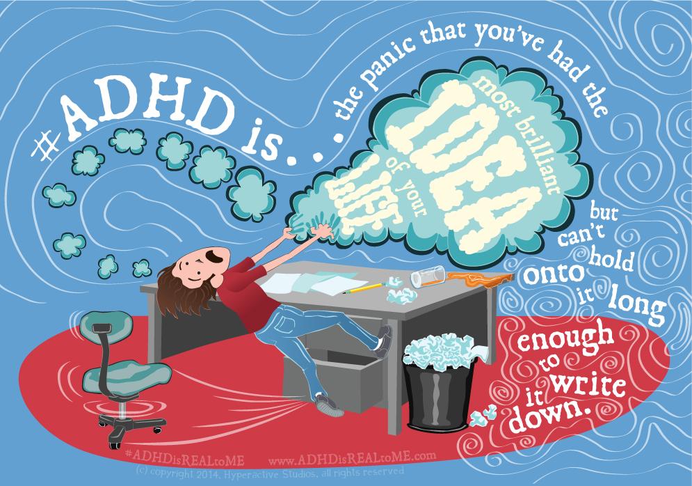 ADHDisRealToMe's tweet photo. #ADHDis feeling that brilliant idea slipping through your fingers RT to spread #ADHDAwareness and understanding http://t.co/inOTuwsibE