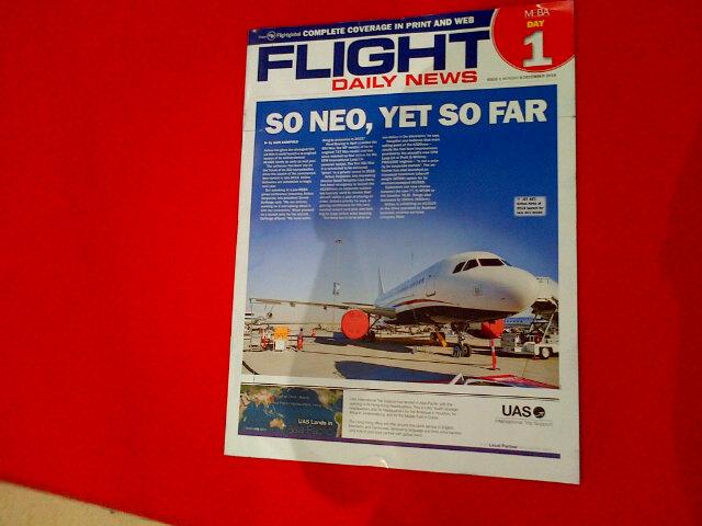 FGLaurawood's tweet photo. First issue of Flight Daily News is out now at #MEBA14 #MEBA2014 get your copy from the team onsite. Enjoy the show! http://t.co/PKBXzJltaw