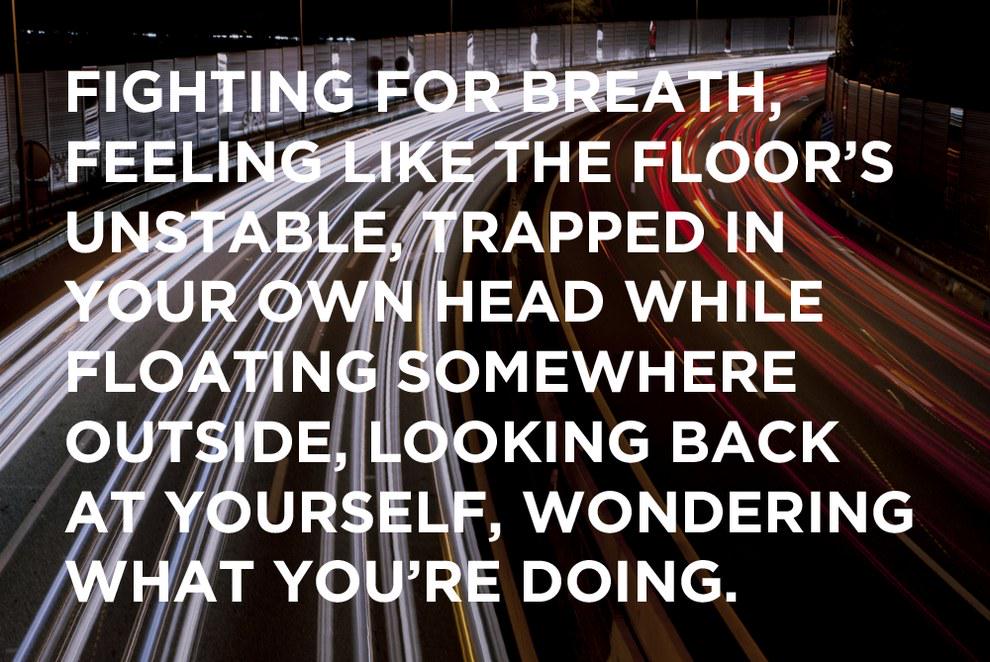 yasbryant's tweet image. @brennafinn1: These photos/quotes are the best description on anxiety/panic attacks I have ever seen! 
@AnxietyUnited