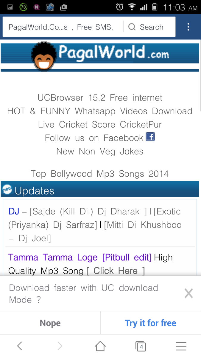 UCBrowser's tweet image. @alluwillu On #UCBrowserMini, you will see something like in the screenshots below: