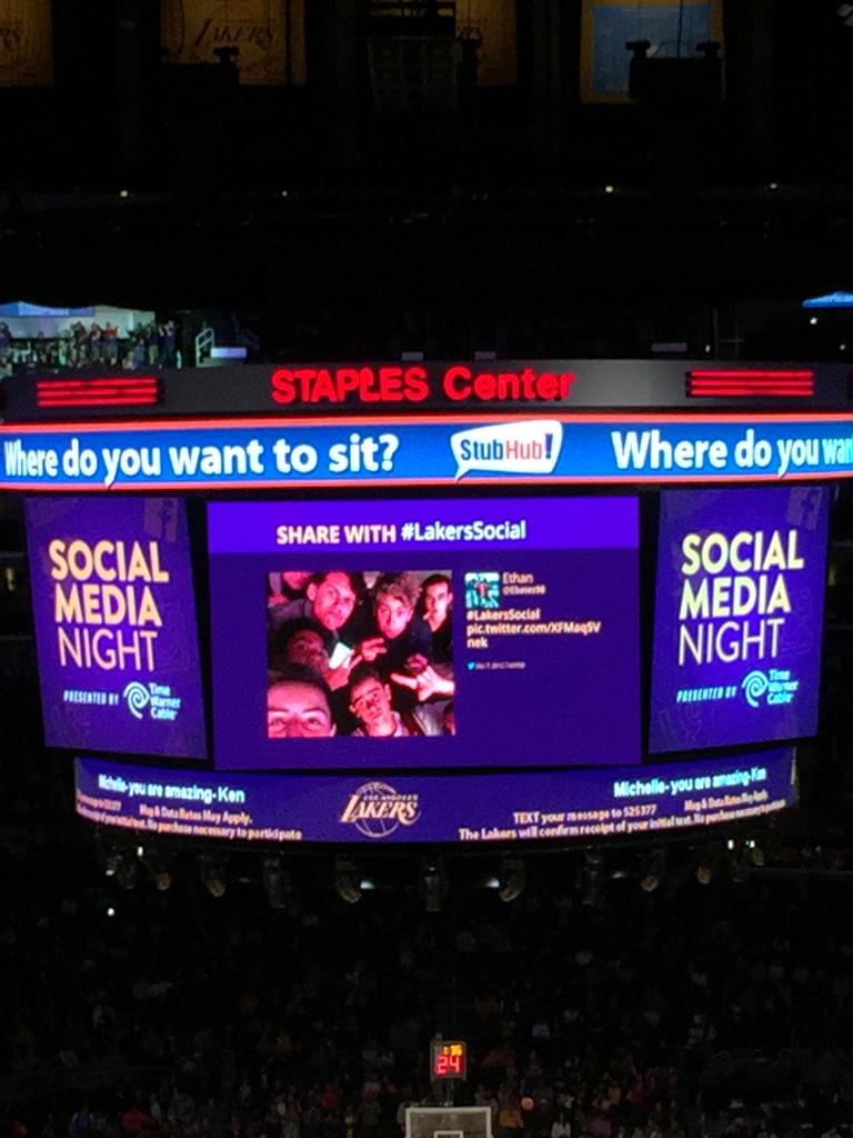 ethannbates's tweet photo. We made it on the big screen! http://t.co/bPZnJuIR31